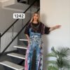 Premium Denim Two-Piece Set with Chain Detail Premium Denim Two-Piece Set with Chain Detail