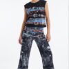 TATU1344 Designer Tank Top & Pants Set - Premium Wholesale TATU1344 Designer Tank Top & Pants Set - Premium Wholesale