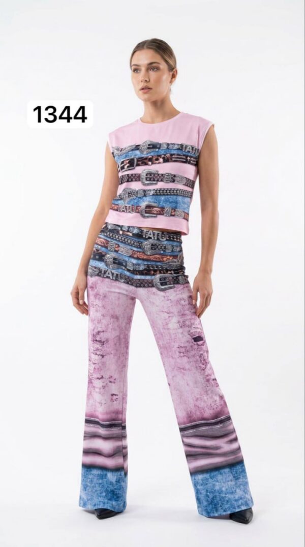 TATU1344 Designer Tank Top & Pants Set - Premium Wholesale TATU1344 Designer Tank Top & Pants Set - Premium Wholesale