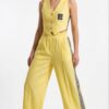 Premium Velvet Crop Vest & Wide-Leg Trousers Set Premium Velvet Crop Vest & Wide-Leg Trousers Set