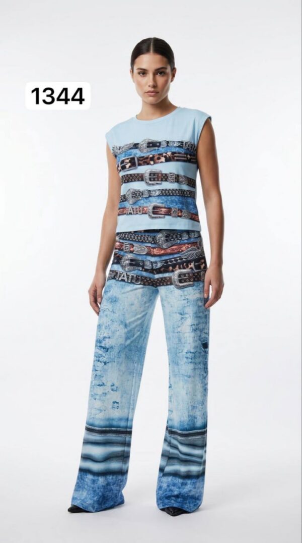 TATU1344 Designer Tank Top & Pants Set - Premium Wholesale TATU1344 Designer Tank Top & Pants Set - Premium Wholesale