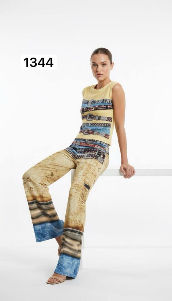 TATU1344 Designer Tank Top & Pants Set - Premium Wholesale TATU1344 Designer Tank Top & Pants Set - Premium Wholesale