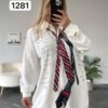 TATU1281 Black Statement Shirt with Graphic Print TATU1281 Black Statement Shirt with Graphic Print