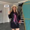 TATU1281 Black Statement Shirt with Graphic Print TATU1281 Black Statement Shirt with Graphic Print