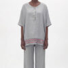 Premium Striped Two-Piece Loungewear Set Premium Striped Two-Piece Loungewear Set