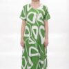 Abstract Green Print A-Line Dress Abstract Green Print A-Line Dress