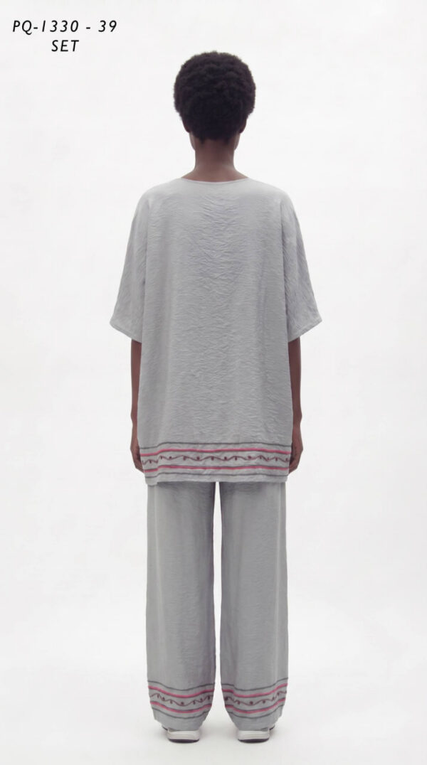 Premium Striped Two-Piece Loungewear Set Premium Striped Two-Piece Loungewear Set