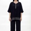 Premium Striped Two-Piece Loungewear Set Premium Striped Two-Piece Loungewear Set