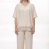 Premium Striped Two-Piece Loungewear Set Premium Striped Two-Piece Loungewear Set