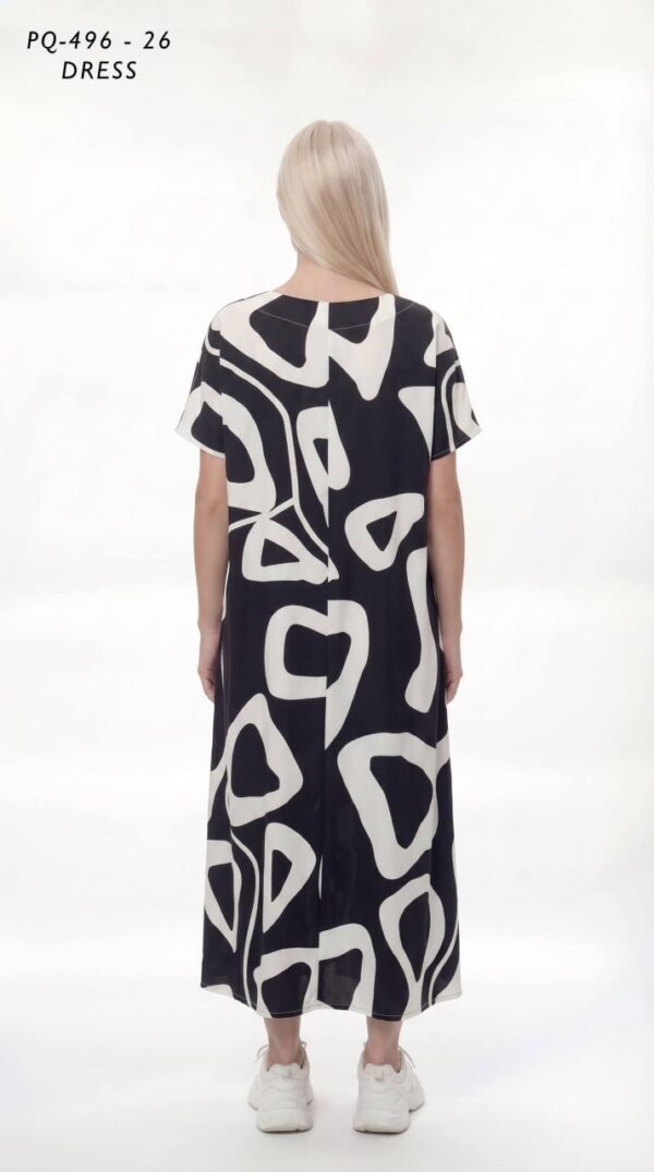 Abstract Green Print A-Line Dress Abstract Green Print A-Line Dress