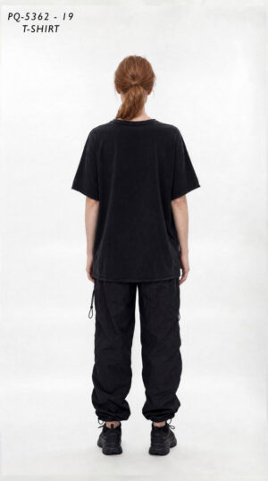 Black Distressed T-Shirt PQ5362 - Wholesale Premium