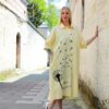 Oversized Dandelion Print Shirtdress Oversized Dandelion Print Shirtdress