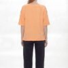 Premium Asymmetric Orange T-Shirt with Decorative Stitching Premium Asymmetric Orange T-Shirt with Decorative Stitching