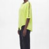 Premium Asymmetric Orange T-Shirt with Decorative Stitching Premium Asymmetric Orange T-Shirt with Decorative Stitching