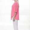 Premium Asymmetric Orange T-Shirt with Decorative Stitching Premium Asymmetric Orange T-Shirt with Decorative Stitching