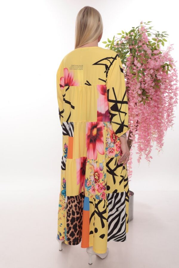 Floral Multi-Pattern Tiered Dress - Wholesale Floral Multi-Pattern Tiered Dress - Wholesale