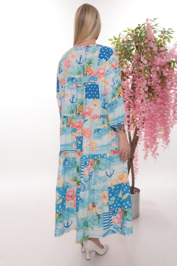Floral Multi-Pattern Tiered Dress - Wholesale Floral Multi-Pattern Tiered Dress - Wholesale