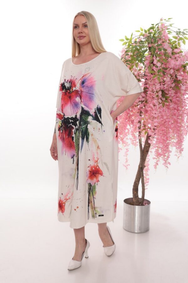 Floral Print Casual Dress - ROZZER4294 Floral Print Casual Dress - ROZZER4294