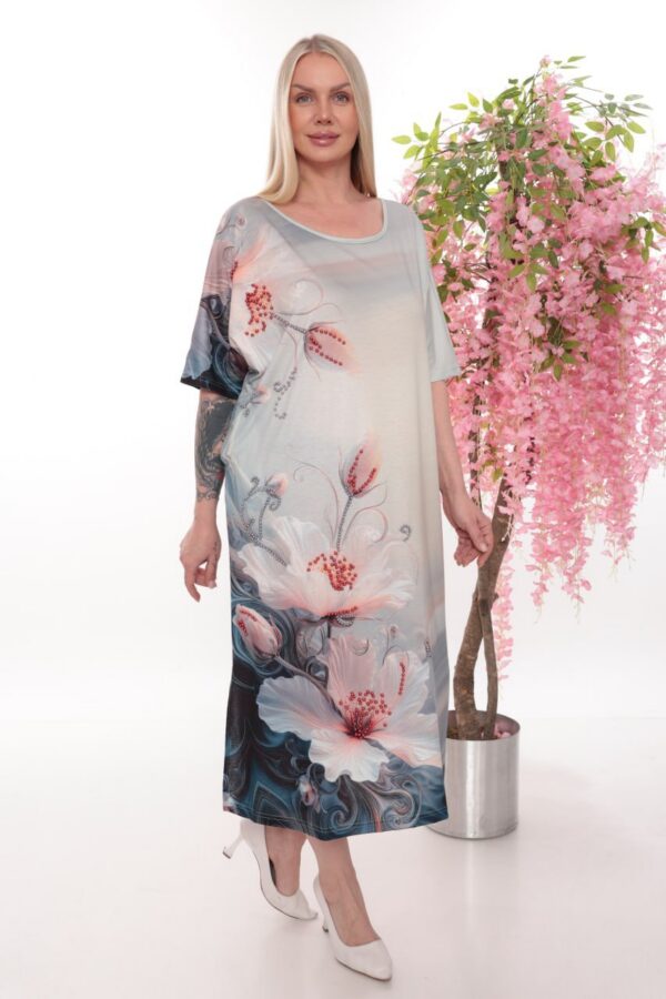 Floral Print Midi Dress - Wholesale B2B Floral Print Midi Dress - Wholesale B2B