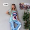 TATU1380 Premium Two-Piece Set - Graphic Top & Designer Jeans TATU1380 Premium Two-Piece Set - Graphic Top & Designer Jeans