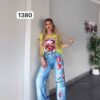 TATU1380 Premium Two-Piece Set - Graphic Top & Designer Jeans TATU1380 Premium Two-Piece Set - Graphic Top & Designer Jeans