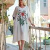 Premium Floral Print T-Shirt Dress Premium Floral Print T-Shirt Dress