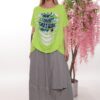 Premium Neon Top with Gray Maxi Skirt Set - Wholesale Premium Neon Top with Gray Maxi Skirt Set - Wholesale