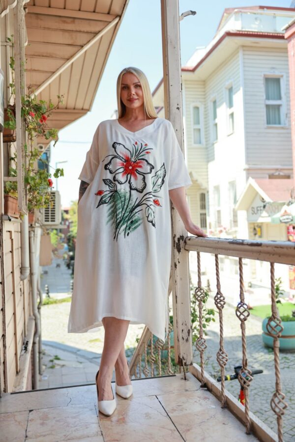 Premium Floral Print T-Shirt Dress Premium Floral Print T-Shirt Dress
