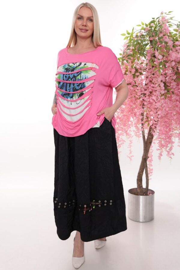 Premium Neon Top with Gray Maxi Skirt Set - Wholesale Premium Neon Top with Gray Maxi Skirt Set - Wholesale
