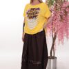 Premium Neon Top with Gray Maxi Skirt Set - Wholesale Premium Neon Top with Gray Maxi Skirt Set - Wholesale