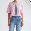 TATU1309 Premium Two-Piece Set - Decorative Top & Embellished Denim Bottoms TATU1309 Premium Two-Piece Set - Decorative Top & Embellished Denim Bottoms