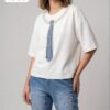TATU1309 Premium Two-Piece Set - Decorative Top & Embellished Denim Bottoms TATU1309 Premium Two-Piece Set - Decorative Top & Embellished Denim Bottoms