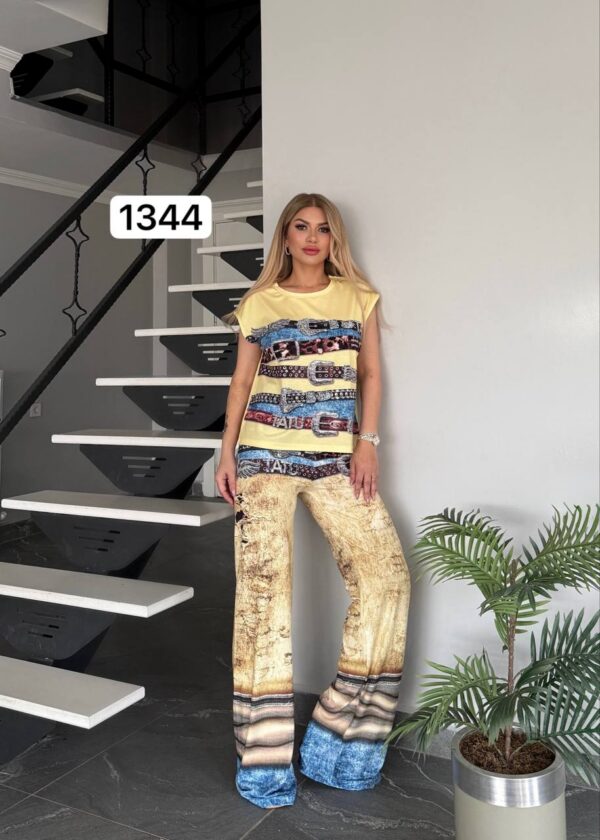 TATU1344 Designer Tank Top & Pants Set - Premium Wholesale TATU1344 Designer Tank Top & Pants Set - Premium Wholesale