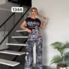TATU1344 Designer Tank Top & Pants Set - Premium Wholesale TATU1344 Designer Tank Top & Pants Set - Premium Wholesale