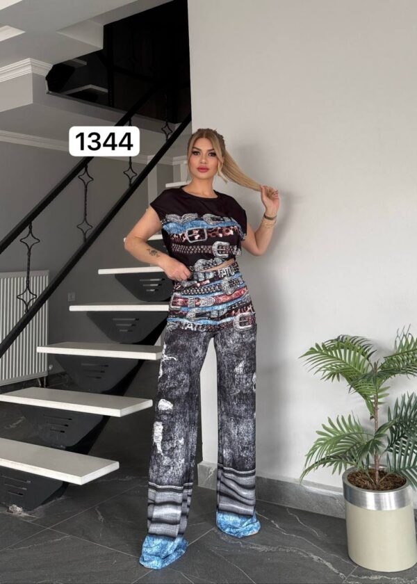 TATU1344 Designer Tank Top & Pants Set - Premium Wholesale TATU1344 Designer Tank Top & Pants Set - Premium Wholesale