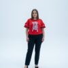Premium Red Ruffle Blouse - Wholesale Fashion Premium Red Ruffle Blouse - Wholesale Fashion