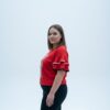 Premium Red Ruffle Blouse - Wholesale Fashion Premium Red Ruffle Blouse - Wholesale Fashion
