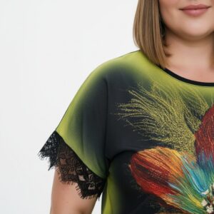 Premium Graphic Blouse 44-48 - Wholesale Fashion Top