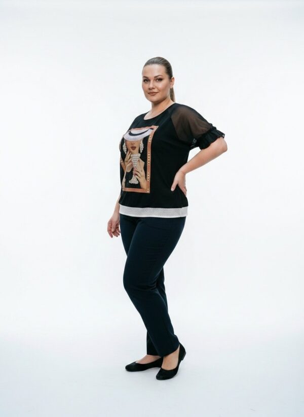 Premium Black Blouse Wholesale - Sizes 44-48 Premium Black Blouse Wholesale - Sizes 44-48