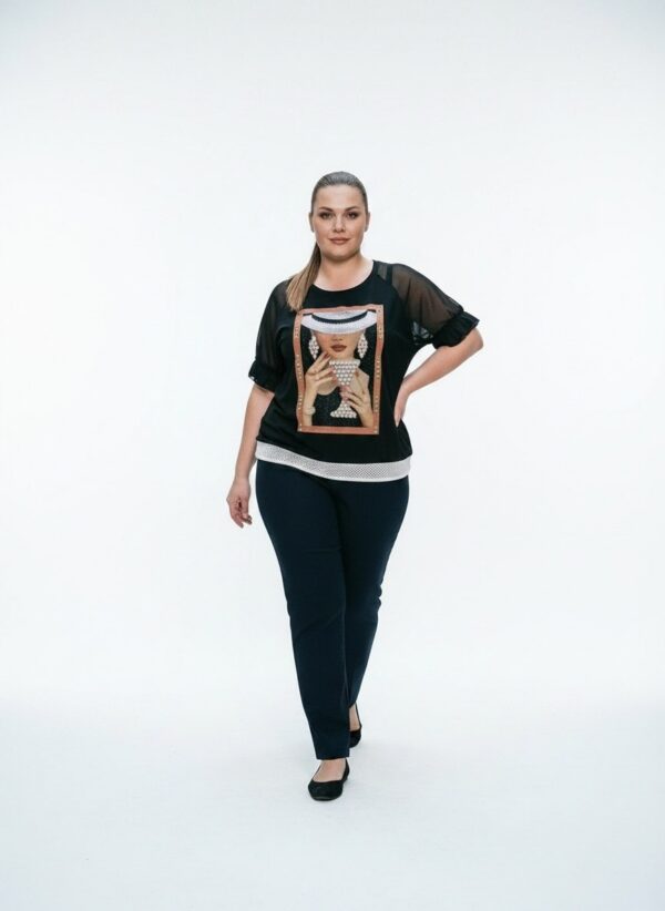 Premium Black Blouse Wholesale - Sizes 44-48 Premium Black Blouse Wholesale - Sizes 44-48