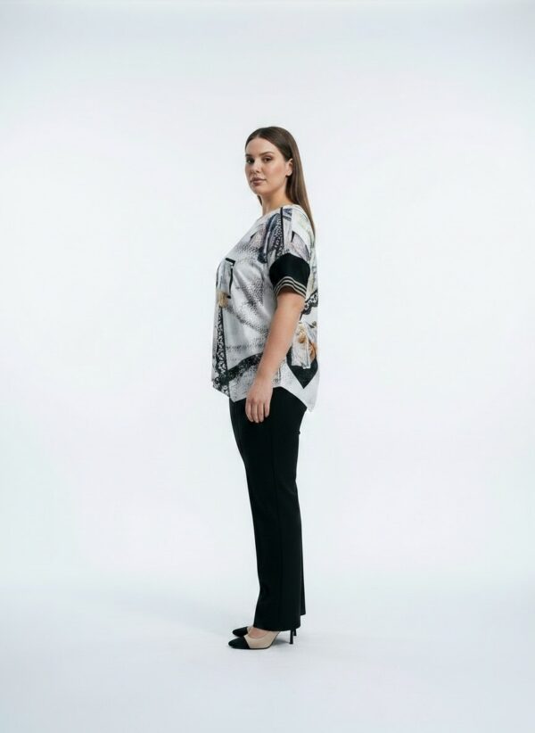 Premium Patchwork Blouse - Wholesale Women's Apparel Premium Patchwork Blouse - Wholesale Women's Apparel