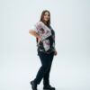 Premium Patchwork Blouse - Wholesale Women's Apparel Premium Patchwork Blouse - Wholesale Women's Apparel