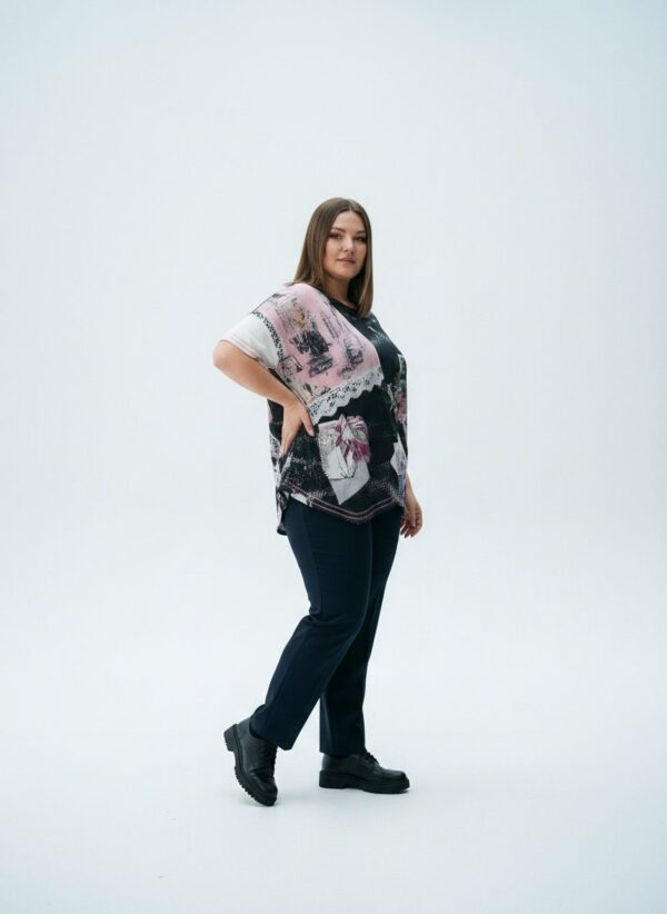 Premium Patchwork Blouse - Wholesale Women's Apparel Premium Patchwork Blouse - Wholesale Women's Apparel
