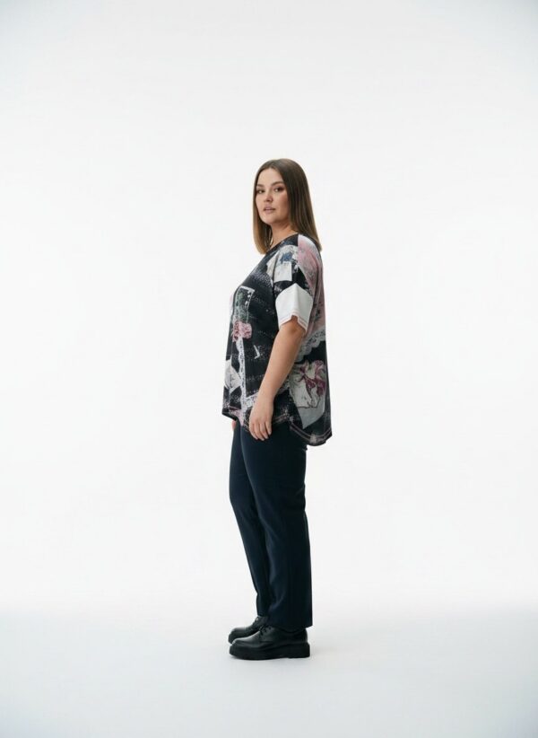 Premium Patchwork Blouse - Wholesale Women's Apparel Premium Patchwork Blouse - Wholesale Women's Apparel