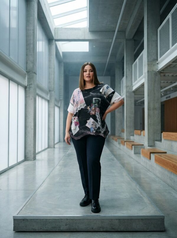 Premium Patchwork Blouse - Wholesale Women's Apparel Premium Patchwork Blouse - Wholesale Women's Apparel
