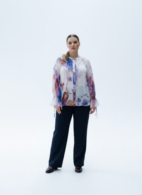 Premium Floral Print Shirt - Wholesale Blouse 44-48 Premium Floral Print Shirt - Wholesale Blouse 44-48