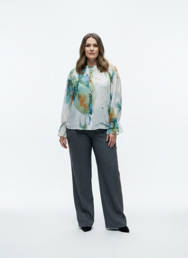 Premium Floral Print Shirt - Wholesale Blouse 44-48 Premium Floral Print Shirt - Wholesale Blouse 44-48
