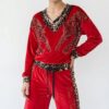 TATU2014 Velvet Leopard Print Tracksuit Set TATU2014 Velvet Leopard Print Tracksuit Set