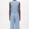 Premium Linen Two-Piece Set - Professional Tank Top & Wide-Leg Pants
