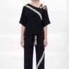 Premium Black Two-Piece Tracksuit Set